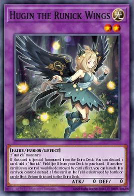 Hugin the Runick Wings Yu-Gi-Oh card