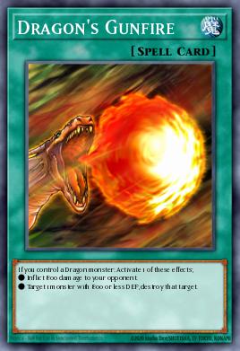 Dragon's Gunfire Yu-Gi-Oh card