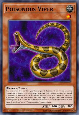 Poisonous Viper Yu-Gi-Oh card