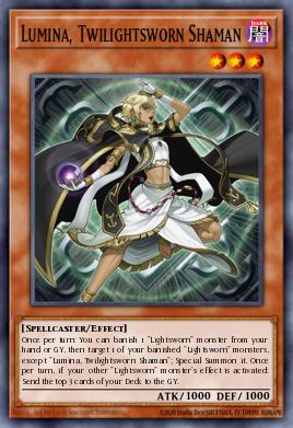 Lumina, Twilightsworn Shaman Yu-Gi-Oh card