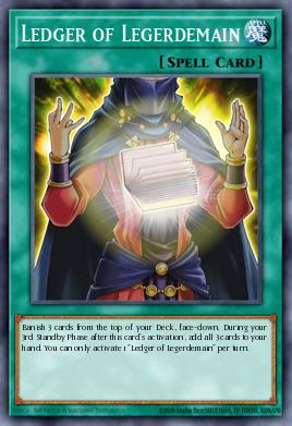 Ledger of Legerdemain Yu-Gi-Oh card