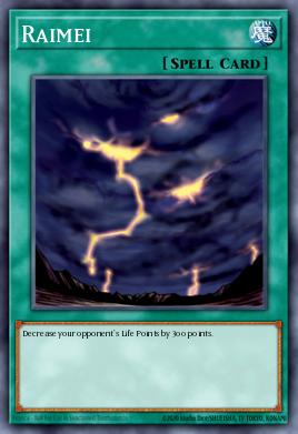 Raimei Yu-Gi-Oh card