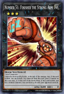 Number 51: Finisher the Strong Arm Yu-Gi-Oh card