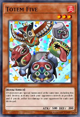 Totem Five Yu-Gi-Oh card