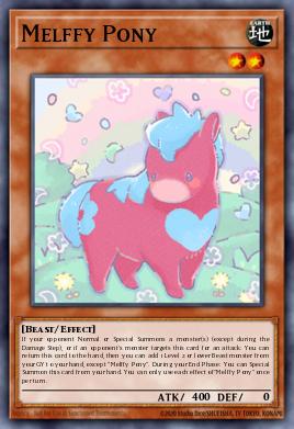 Melffy Pony Yu-Gi-Oh card