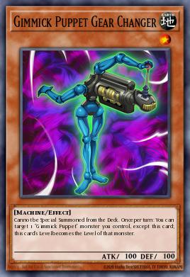 Gimmick Puppet Gear Changer Yu-Gi-Oh card