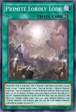 Primite Lordly Lode Yu-Gi-Oh card