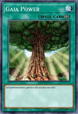 Gaia Power Yu-Gi-Oh card