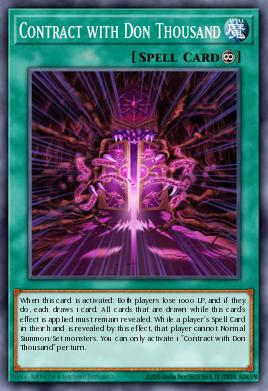 Contract with Don Thousand Yu-Gi-Oh card