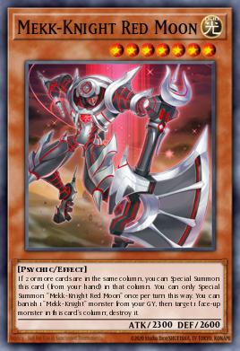 Mekk-Knight Red Moon Yu-Gi-Oh card