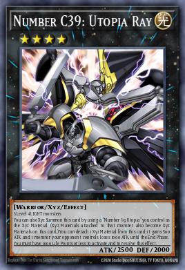Number C39: Utopia Ray Yu-Gi-Oh card