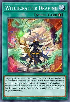 Witchcrafter Draping Yu-Gi-Oh card