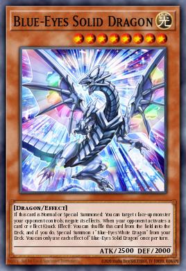 Blue-Eyes Solid Dragon Yu-Gi-Oh card