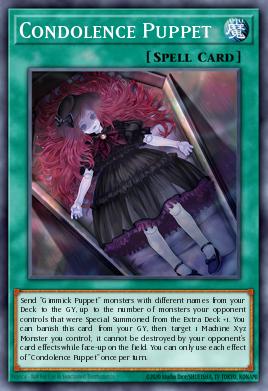 Condolence Puppet Yu-Gi-Oh card