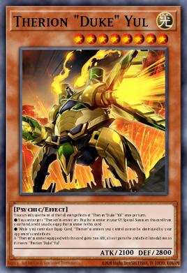 Therion "Duke" Yul Yu-Gi-Oh card