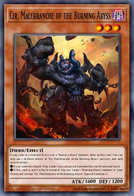 Cir, Malebranche of the Burning Abyss Yu-Gi-Oh card