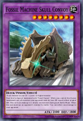 Fossil Machine Skull Convoy Yu-Gi-Oh card