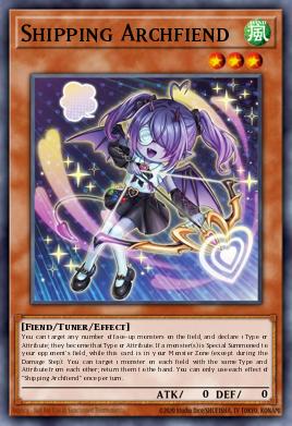 Shipping Archfiend Yu-Gi-Oh card