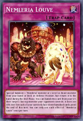 Nemleria Louve Yu-Gi-Oh card