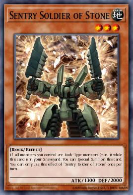 Sentry Soldier of Stone Yu-Gi-Oh card