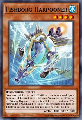 Fishborg Harpooner Yu-Gi-Oh card