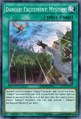 Danger! Excitement! Mystery! Yu-Gi-Oh card