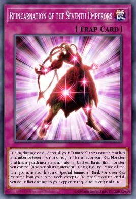 Reincarnation of the Seventh Emperors Yu-Gi-Oh card