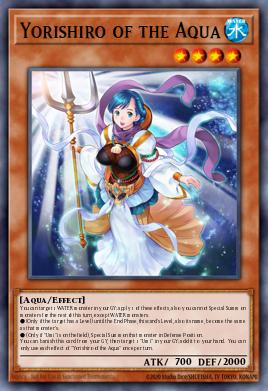 Yorishiro of the Aqua Yu-Gi-Oh card