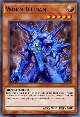 Worm Illidan Yu-Gi-Oh card