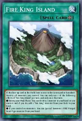 Fire King Island Yu-Gi-Oh card