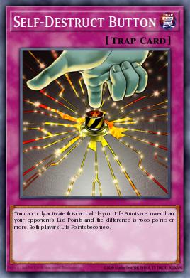 Self-Destruct Button Yu-Gi-Oh card