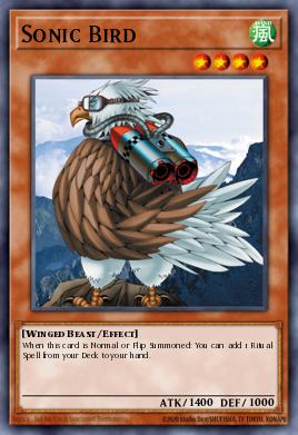 Sonic Bird Yu-Gi-Oh card
