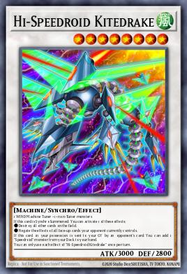 Hi-Speedroid Kitedrake Yu-Gi-Oh card