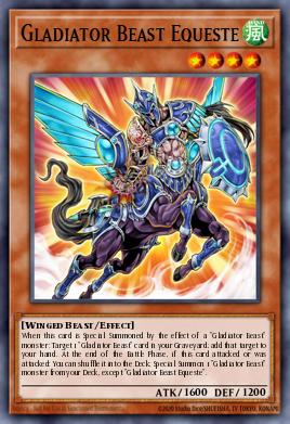 Gladiator Beast Equeste Yu-Gi-Oh card