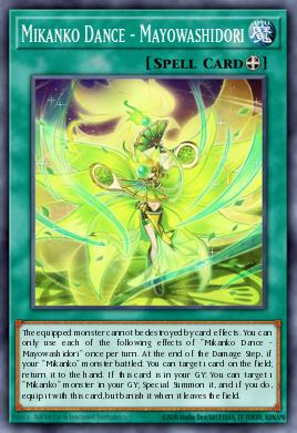 Mikanko Dance - Mayowashidori Yu-Gi-Oh card