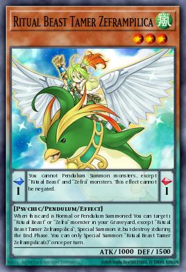 Ritual Beast Tamer Zeframpilica Yu-Gi-Oh card