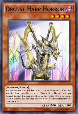 Orcust Harp Horror Yu-Gi-Oh card