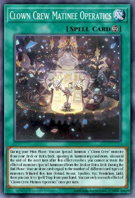 Clown Crew Matinee Operatics Yu-Gi-Oh card