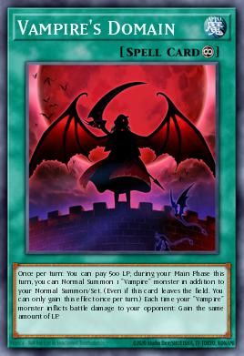 Vampire's Domain Yu-Gi-Oh card