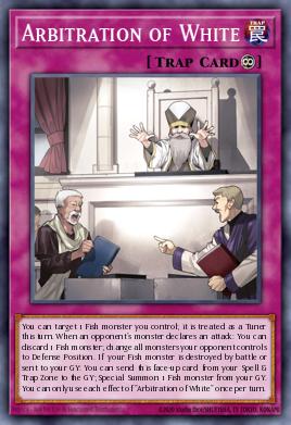 Arbitration of White Yu-Gi-Oh card