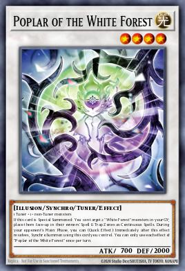 Poplar of the White Forest Yu-Gi-Oh card
