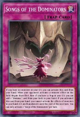 Songs of the Dominators Yu-Gi-Oh card