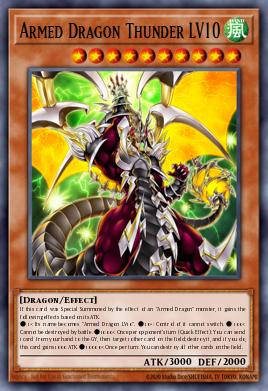 Armed Dragon Thunder LV10 Yu-Gi-Oh card