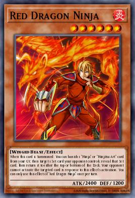 Red Dragon Ninja Yu-Gi-Oh card
