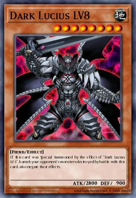 Dark Lucius LV8 Yu-Gi-Oh card