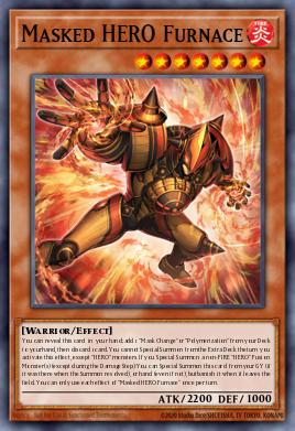 Masked HERO Furnace Yu-Gi-Oh card