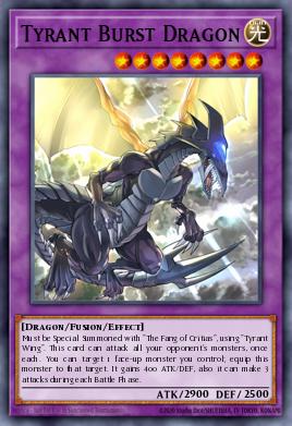 Tyrant Burst Dragon Yu-Gi-Oh card