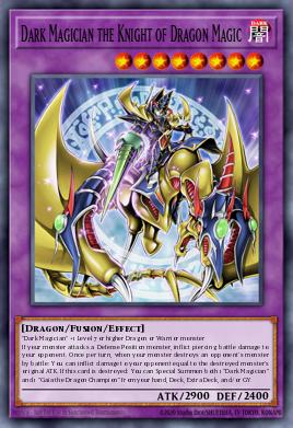Dark Magician the Knight of Dragon Magic Yu-Gi-Oh card