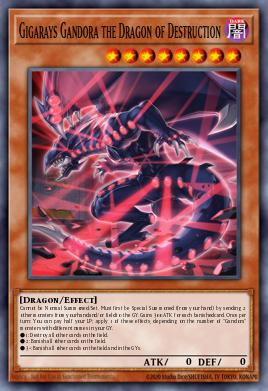 Gigarays Gandora the Dragon of Destruction Yu-Gi-Oh card