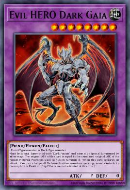 Evil HERO Dark Gaia Yu-Gi-Oh card